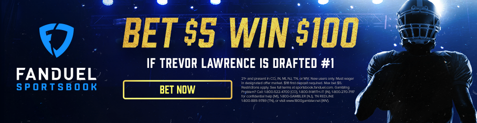 Bet $5, Win $100 If Trevor Lawrence Is Drafted No. 1 With FanDuel