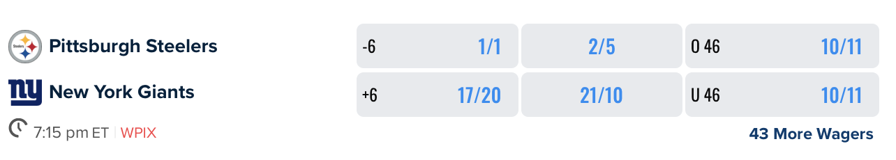 NFL Week 1 Betting Lines and Odds Shifts: Which Spreads Have Moved the Most  This Morning?