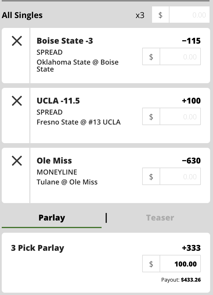 College Football Parlay Picks for Week 12 (2021)